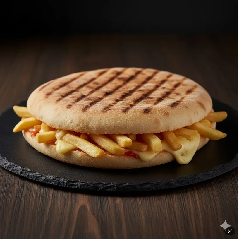 Patatesli Kaşarlı Bazlama Tost